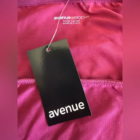 NWT Avenue Lace Trim Chemise size 2X 18/20 Plum Purple - Picture 4 of 5